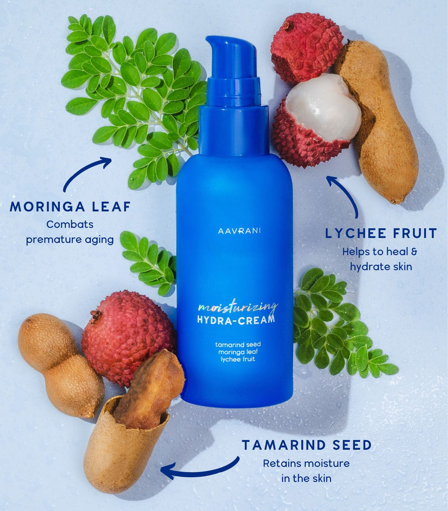 AAVRANI Moisturizing Hydra-Cream ingredient infographic