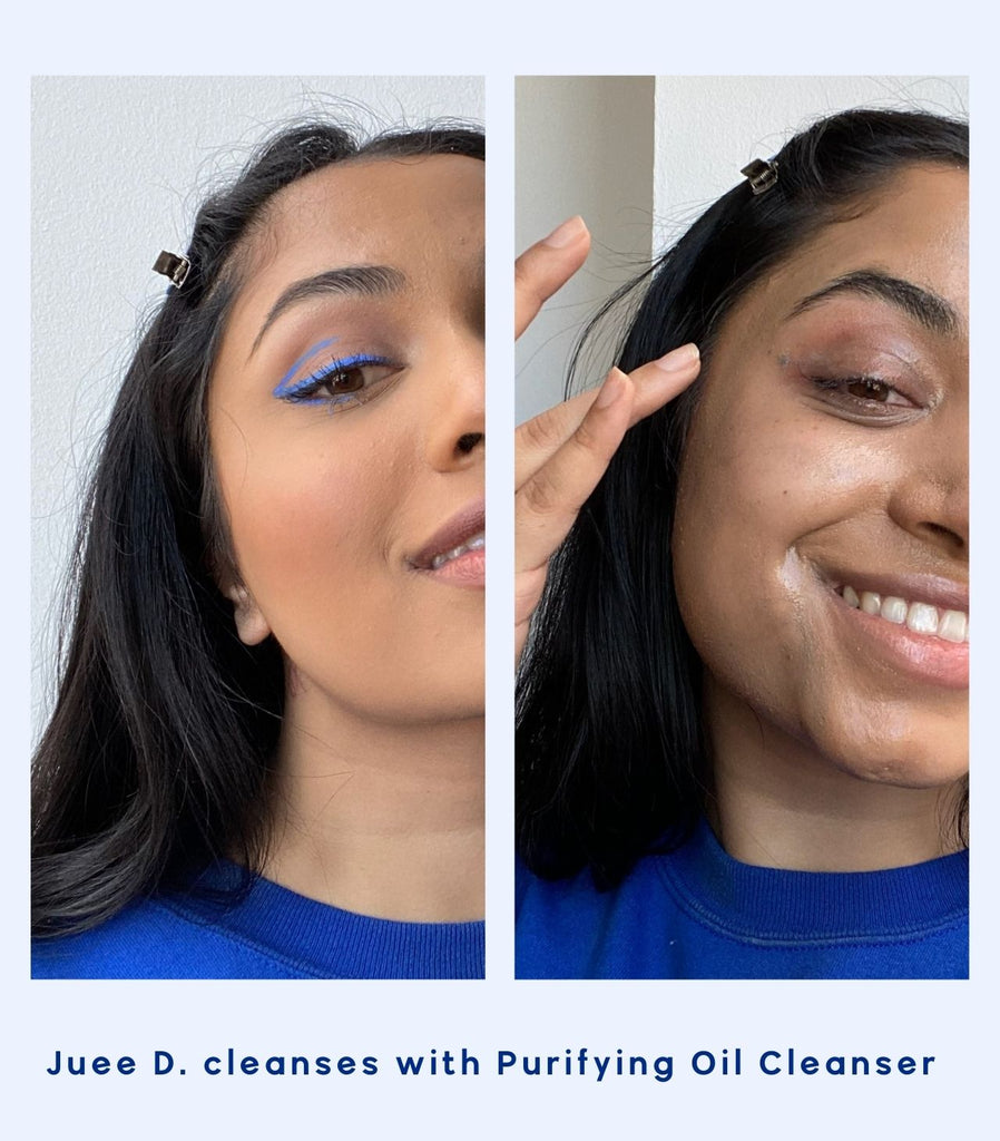 Purifying Oil Cleanser in action